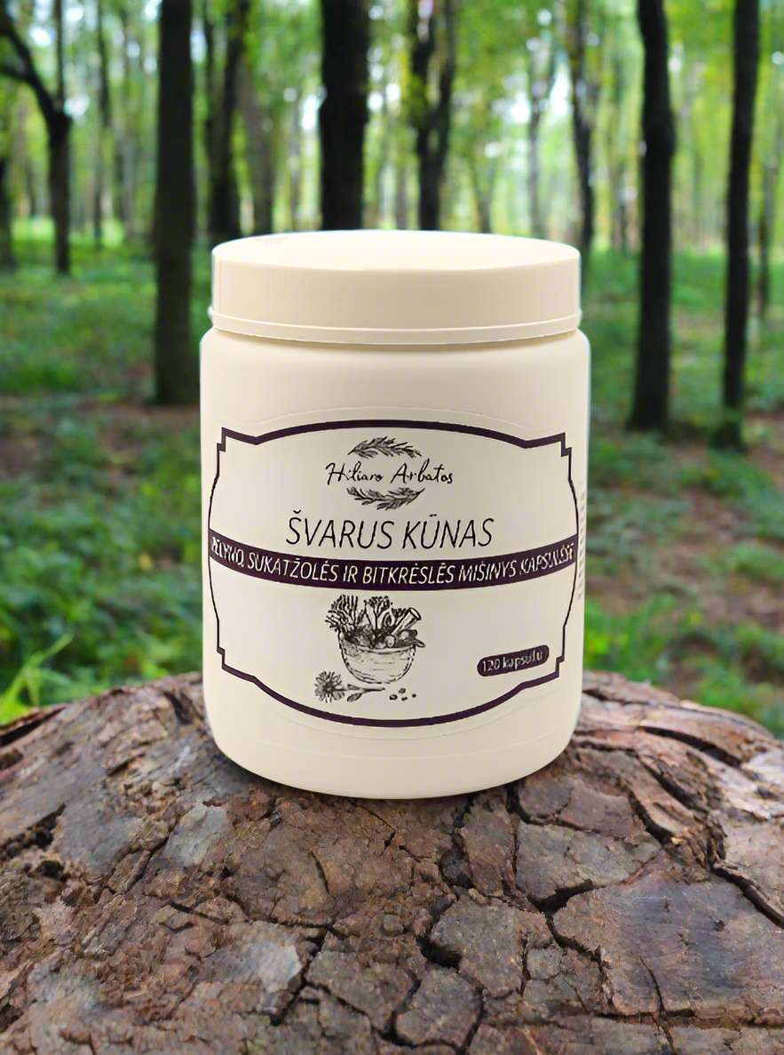 „Švarus Kūnas“ – žolelių kapsulės virškinimui, valymui ir stresui mažinti