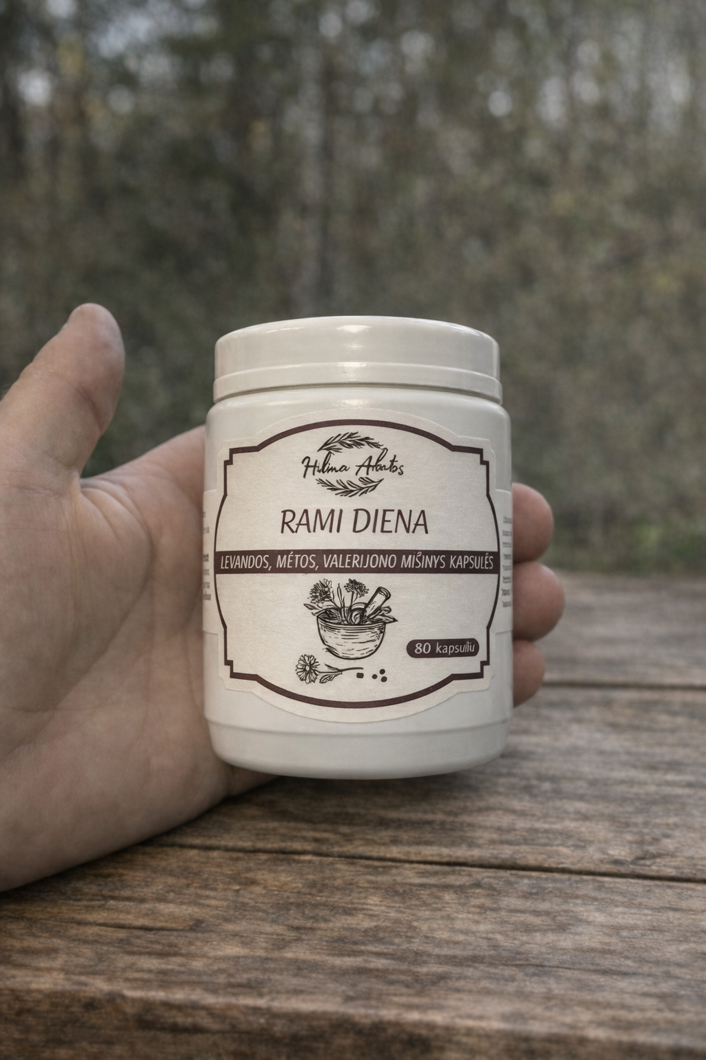 „Rami Diena“ žolelių kapsules vakarui