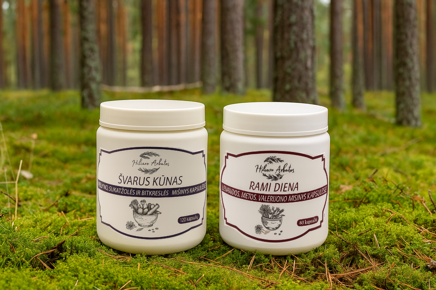 „Švarus Kūnas“, „Rami Diena“- Natūralūs žolelių kompleksai